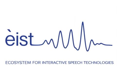 Dealbh dhen fhacal Èist, a' mìneachadh gu bheil seo a' ciallachadh ecosystem for interactive speech technologies