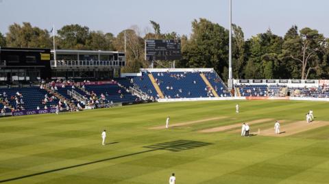 Glamorgan in action at Sophia Gardens