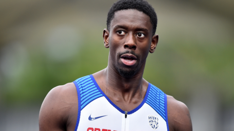 British sprinter Reece Prescod