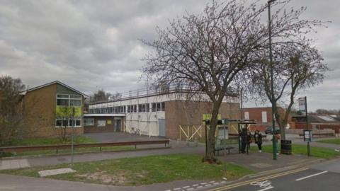 An image of a building which has scaffolding on it. 