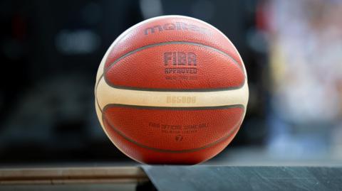 A Fiba-branded basketball