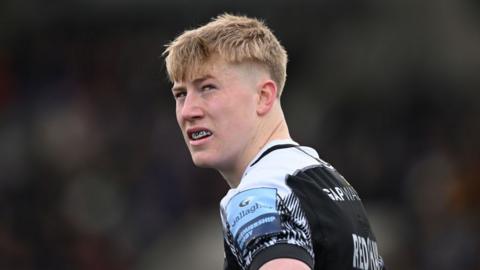 Falcons player Ben Redshaw looks on during the Gallagher Premiership Rugby match between Newcastle Falcons and Sale Sharks at Kingston Park