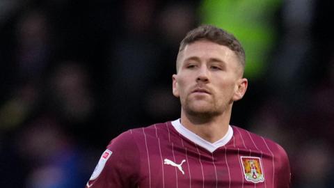 Patrick Brough in action for Northampton Town