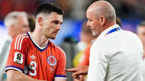 Andy Robertson and Steve Clarke