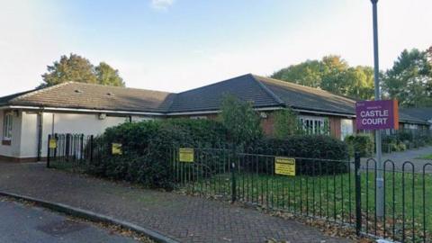 Exterior shot of Castle Court care home in Castle Gresley
