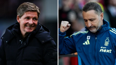 Oliver Glasner and Vitor Pereira
