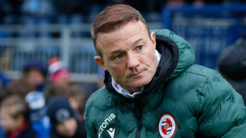 Reading manager Noel Hunt looks on at Adam Park