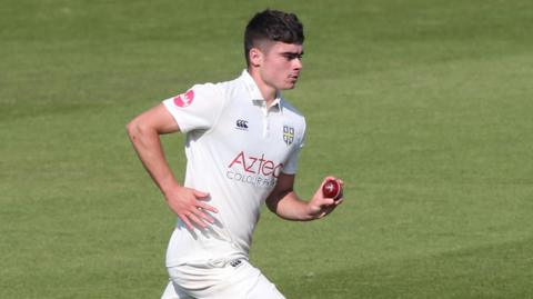 Left-arm bowler James Minto in action for Durham in the Championship last season