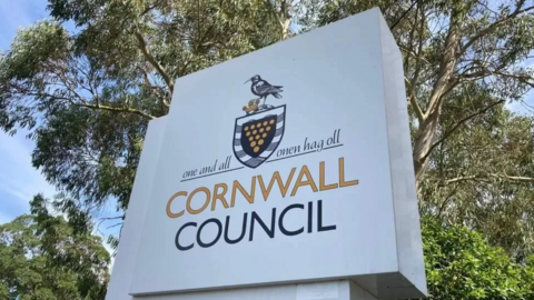 Cornwall Council sign