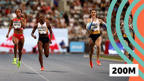 Anavia Battle, Dina Asher-Smith and Amy Hunt