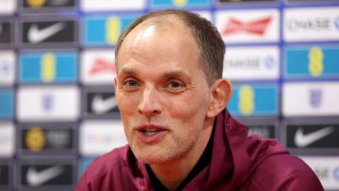 England manager Thomas Tuchel at a news conference