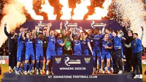 St Johnstone celebrate