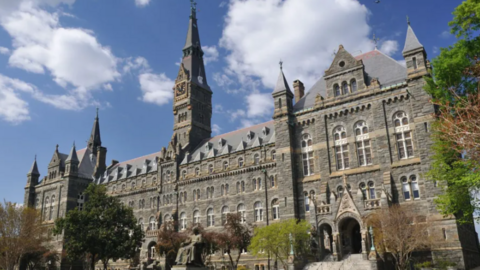 The building of Washington DC's Georgetown University