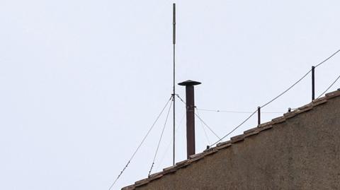 A view of the Vatican's chimney