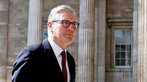 Prime Minister Sir Keir Starmer arrives at the British Museum on 21 April.