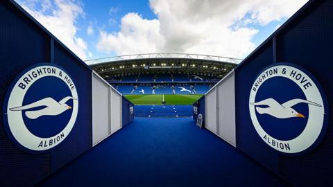 A general view of Brighton's stadium
