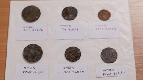 Six coins dating back to the 19th centuries