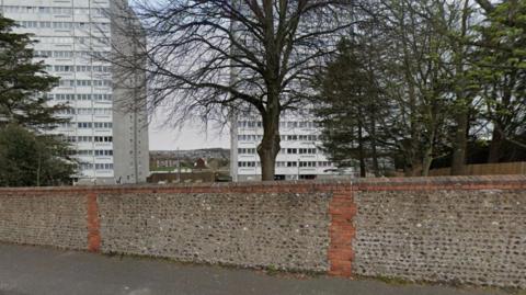 A google map street view of Dudeney Court in Hollingdean