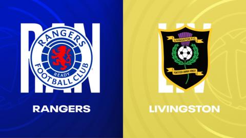 Rangers and Livingston badges
