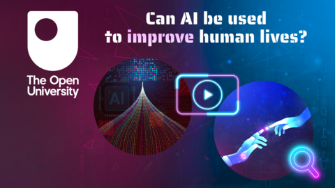 Graphical image representing human AI interaction
