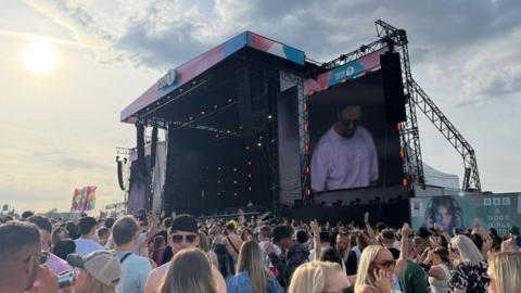 Crowd shot inside Radio 1's Big Weekend