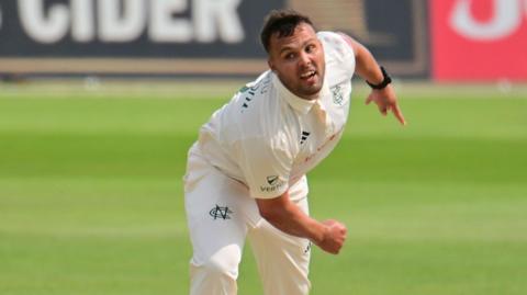 Dane Paterson bowling for Nottinghamshire last season