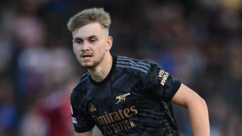 Billy Vigar in action for Arsenal