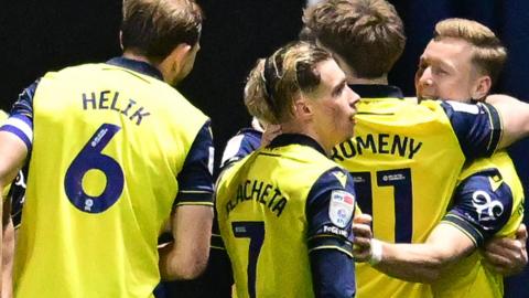Oxford celebrate scoring