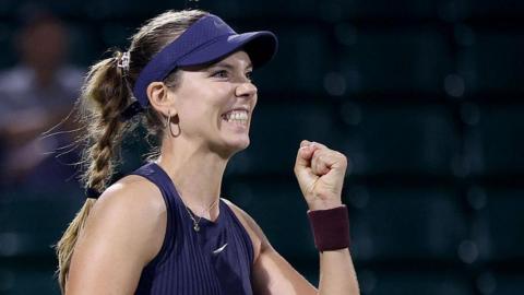 Katie Boulter fist-pumps