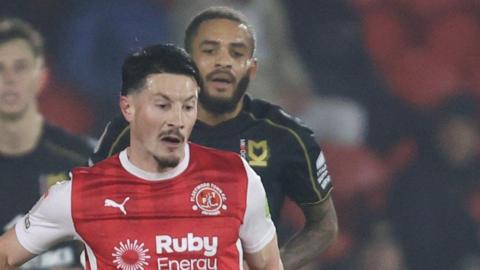 Ronan Coughlan in action for Fleetwood Town