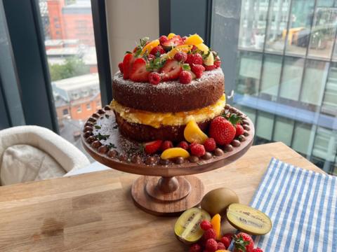 Yvonne's tropical Victoria sponge