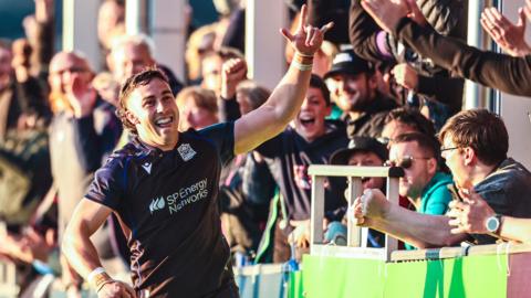 Josh McKay celebrates