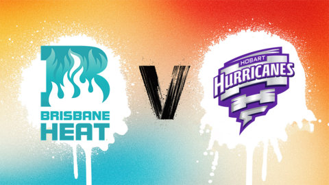 Brisbane Heat v Hobart Hurricanes badge graphic