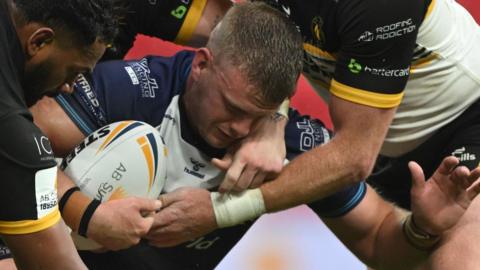 Jimmy Beckett in action for Featherstone Rovers in last season's 1895 Cup final