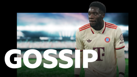 Gossip graphic with Alphonso Davies