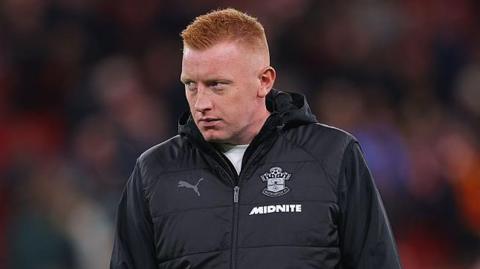 A downbeat looking Southampton manager Will Still at Anfield