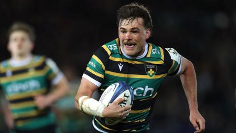 George Furbank on the attack for Northampton