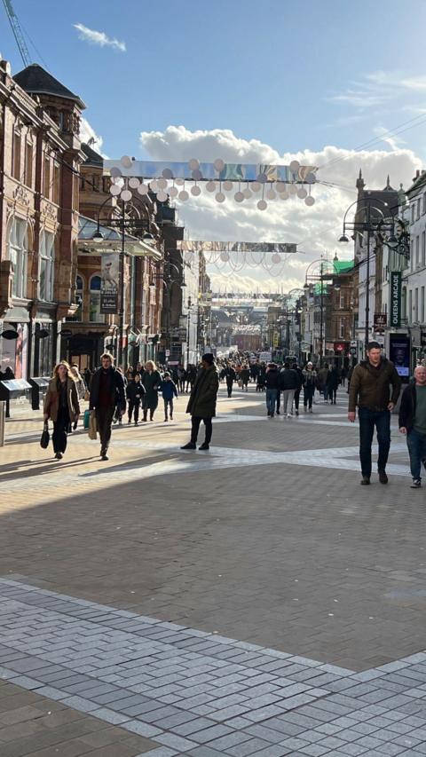 Briggate in Leeds city centre