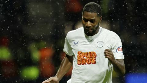 Odel Offiah in action for Preston North End