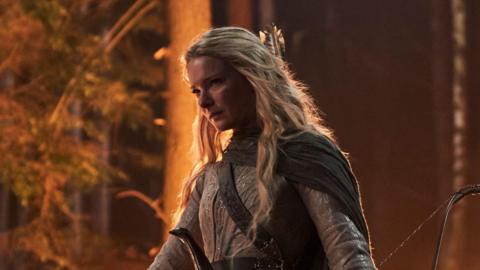 Welsh actress Morfydd Clark plays a leading role as Galadriel