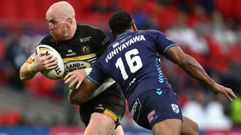 Jordan Thompson in action for York Knights