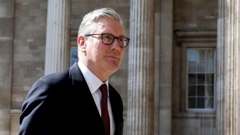 Prime Minister Sir Keir Starmer arrives at the British Museum on 21 April.