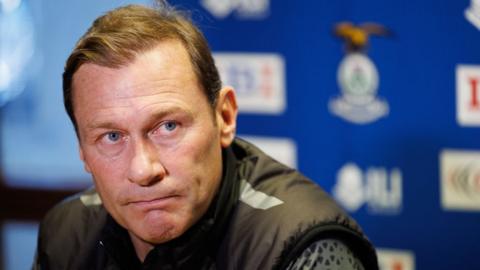 Duncan Ferguson at an Inverness Caledonian Thistle press conference 