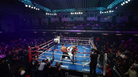 Fighters in the ring at York Hall
