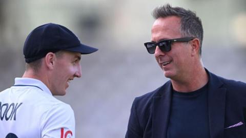 Harry Brook and Michael Vaughan