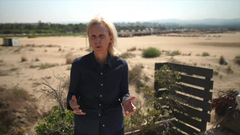 Orla Guerin speaking to a camera