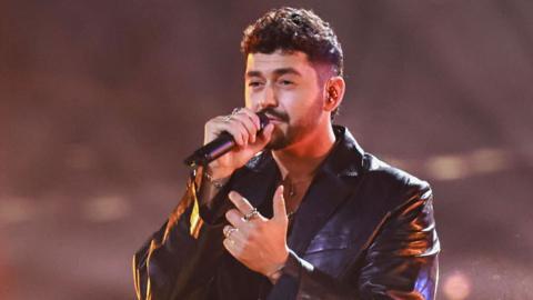 Israel's Noam Bettan performing at Eurovision