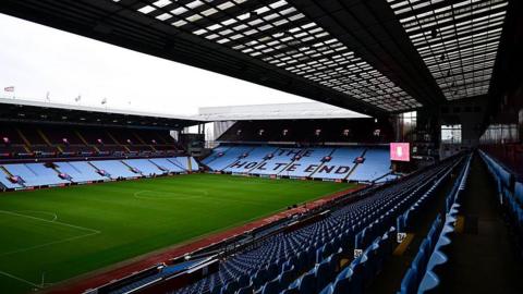 A general view inside Villa Park
