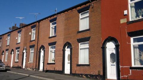 Terraced housing in Oldham