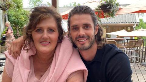 Elliot Coleman and his mother Sue